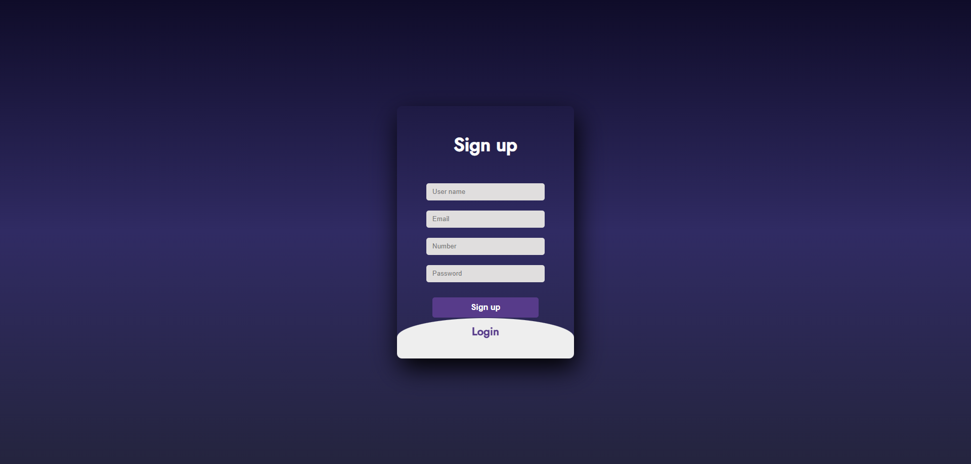 Login System Screenshot 1